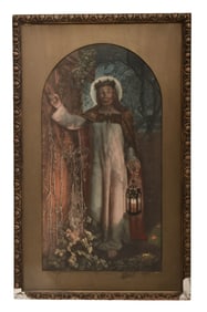 After William Holman Hunt (British, 1827-1910), "The Light of the World"