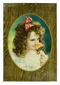 Atchison Oat Meal and Cereal Co. Tin Advertising Sign