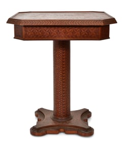 Continental Inlaid Games Table