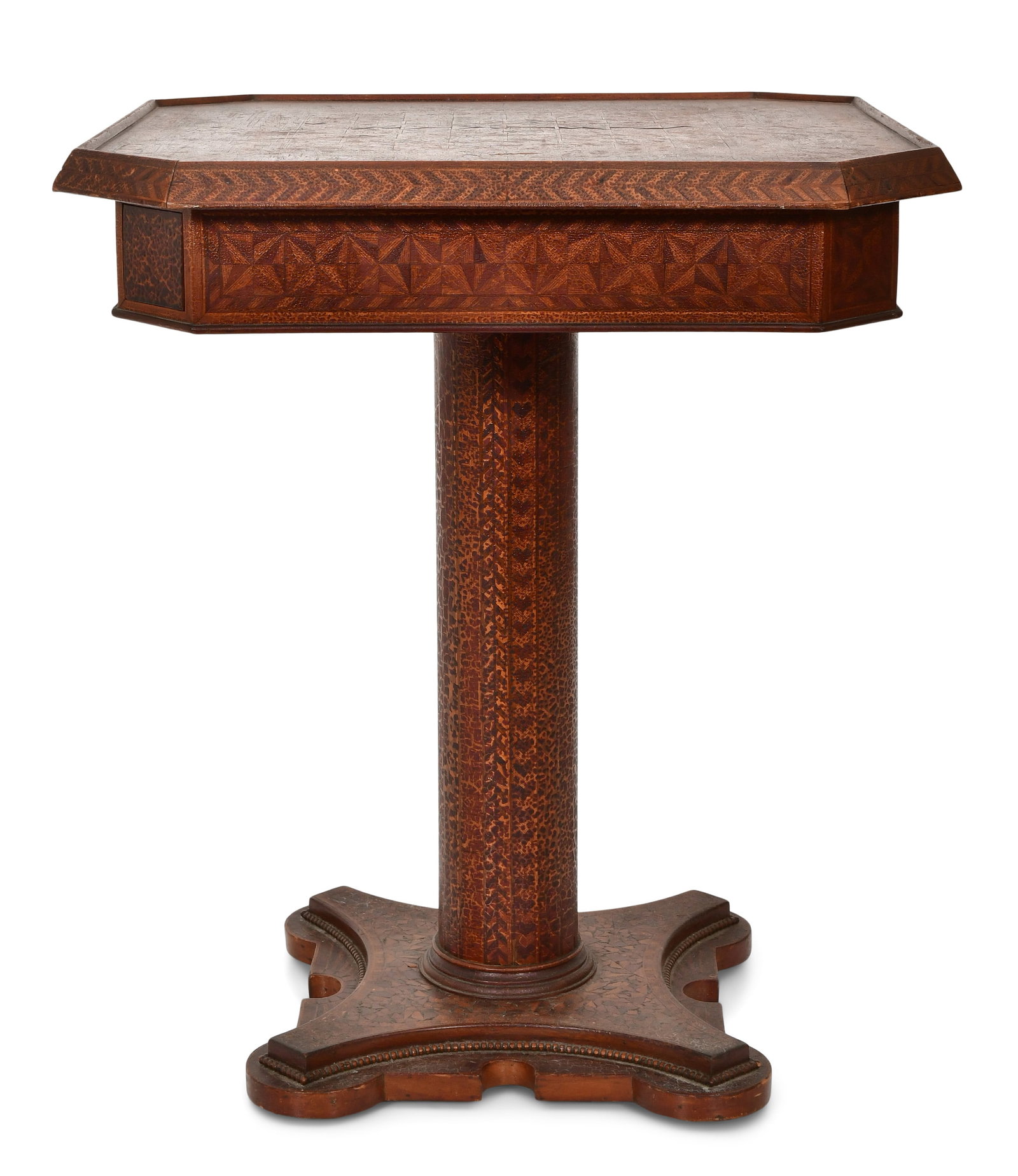 Continental Inlaid Games Table: Continental Inlaid Games Table early 20th century 28 x 24 x 24 inches