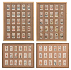 Group of Tobacco Cards in Frames