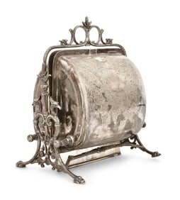 English Victorian Silver-Plated Biscuit Warmer, Fenton Brothers & Co.