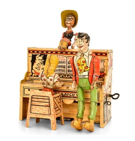 Unique Art Manufacturing Co. "Lil Abner and his Dogpatch Band" Tin Wind-Up Toy