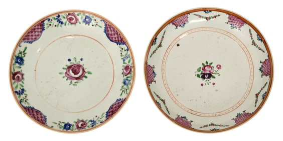 Two 19th Century Chinese Export Porcelain Plates