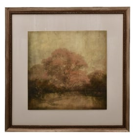 Autumn Landscape, Watercolor, 20th Century