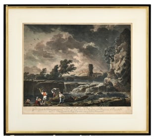 After Claude Joseph Vernet (French, 1714-1789), "Le Coup De Vent" Engraving