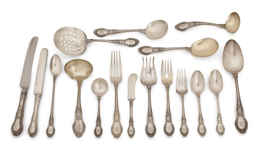 Gorham Sterling Silver 128-Piece "Tuileries" Flatware Set