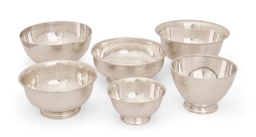 Lot of Six Sterling Silver Bowls