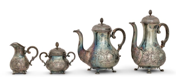 Eugen Ferner Sterling Silver Tea Service