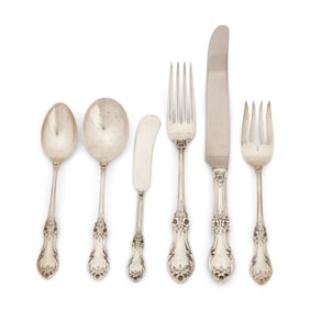 International Sterling Silver "Old Rose" Flatware Set, 69 Pieces