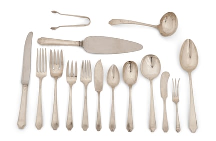 Whiting Mfg. Co. Sterling Silver "Newport" Flatware Set, 66 Pieces