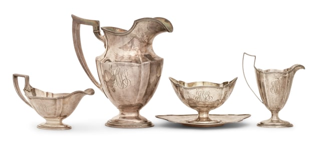 Gorham Sterling Silver Four-Piece Tea Service