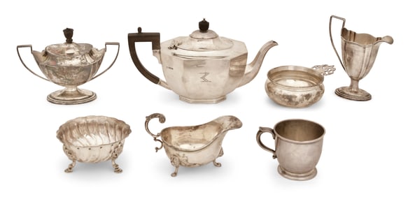 Lot of Seven Sterling Silver Pieces