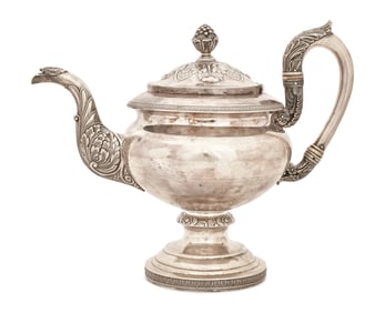 Thomas Fletcher, Philadelphia, Sterling Silver Teapot