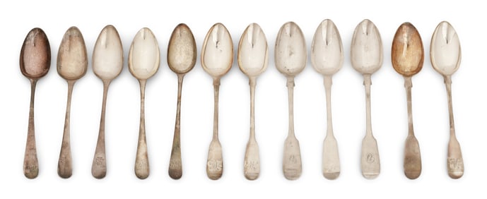 Lot of English Sterling Silver Spoons