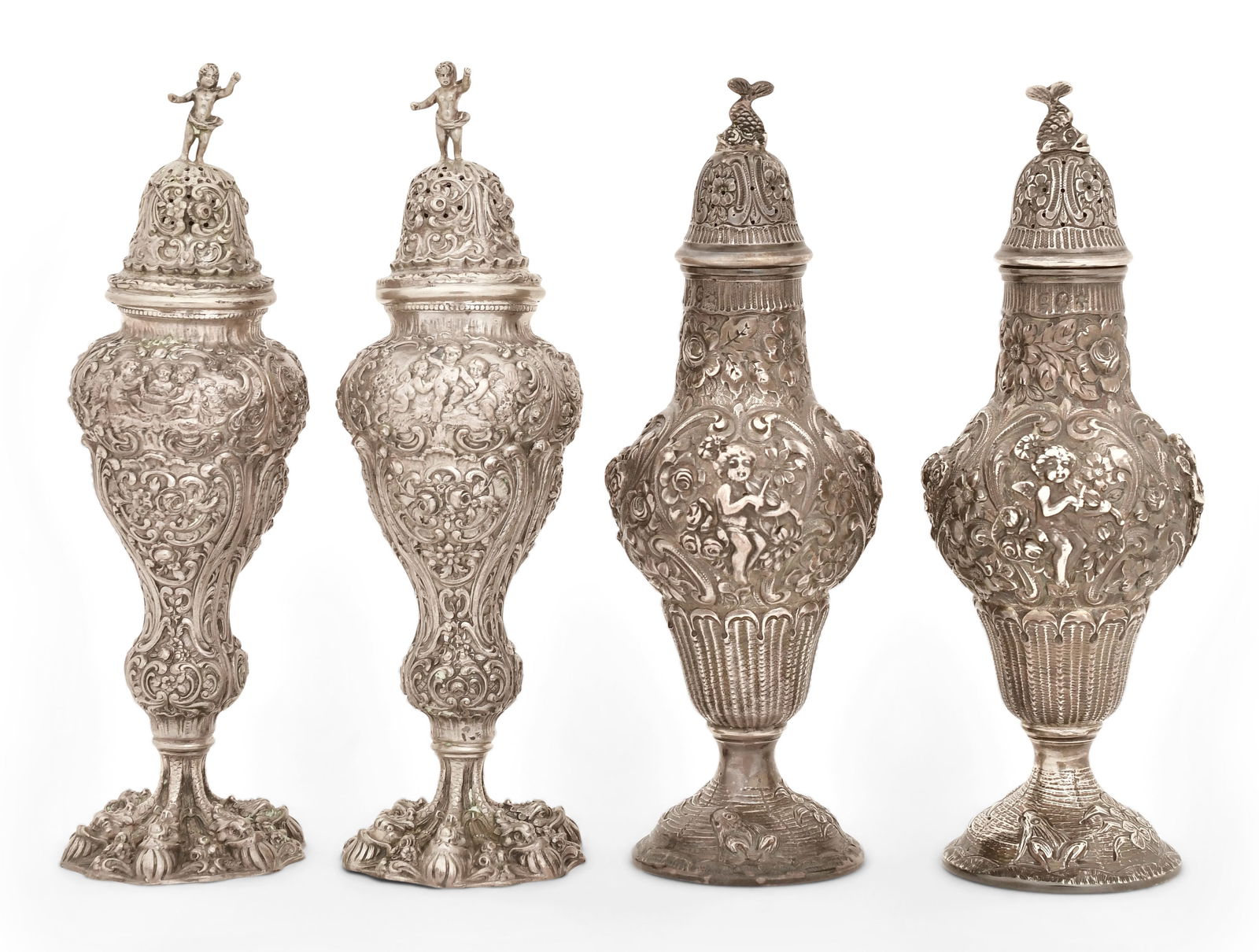 Two Sets of 800 Silver Salt & Pepper Shakers (1 of 11)