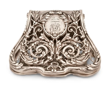 French Sterling Silver Asparagus Tongs by Alphonse Debain