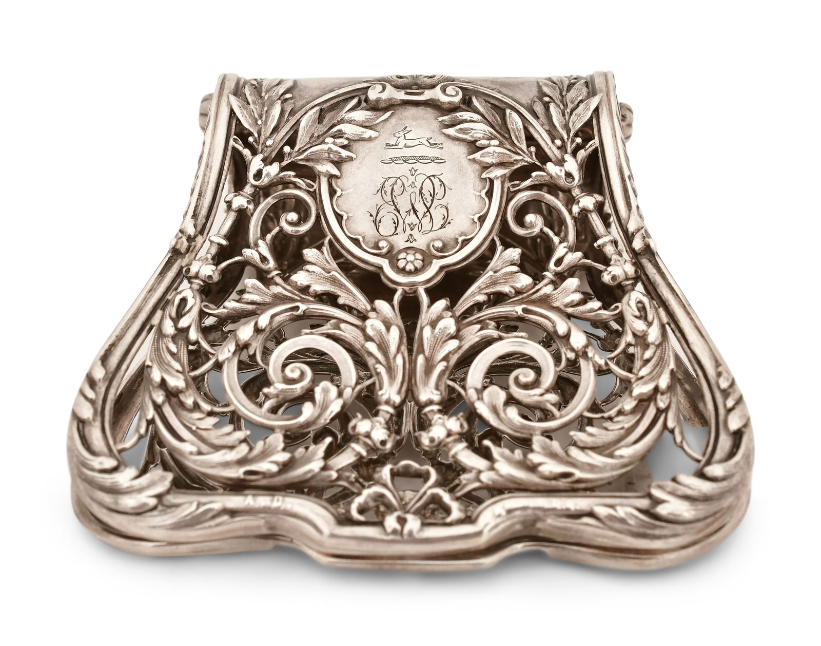 French Sterling Silver Asparagus Tongs by Alphonse Debain: French Sterling Silver Asparagus Tongs by Alphonse Debain20th century3 1/2 x 4 inches4.09 troy ouncesOther Notes: Fontaine's Auction Gallery can arrange shipping for this item (USA only).