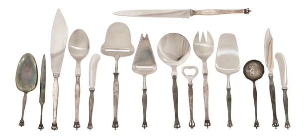 Lundtofte, Denmark, Sterling Silver Serving Pieces