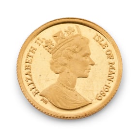 1989 Elizabeth II Gold Coin, Isle of Man