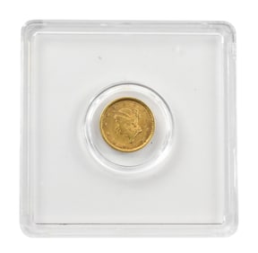 1853 $1 Liberty Head Gold Gold