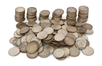 American Silver Half Dollars, 96.47 Troy Ounces