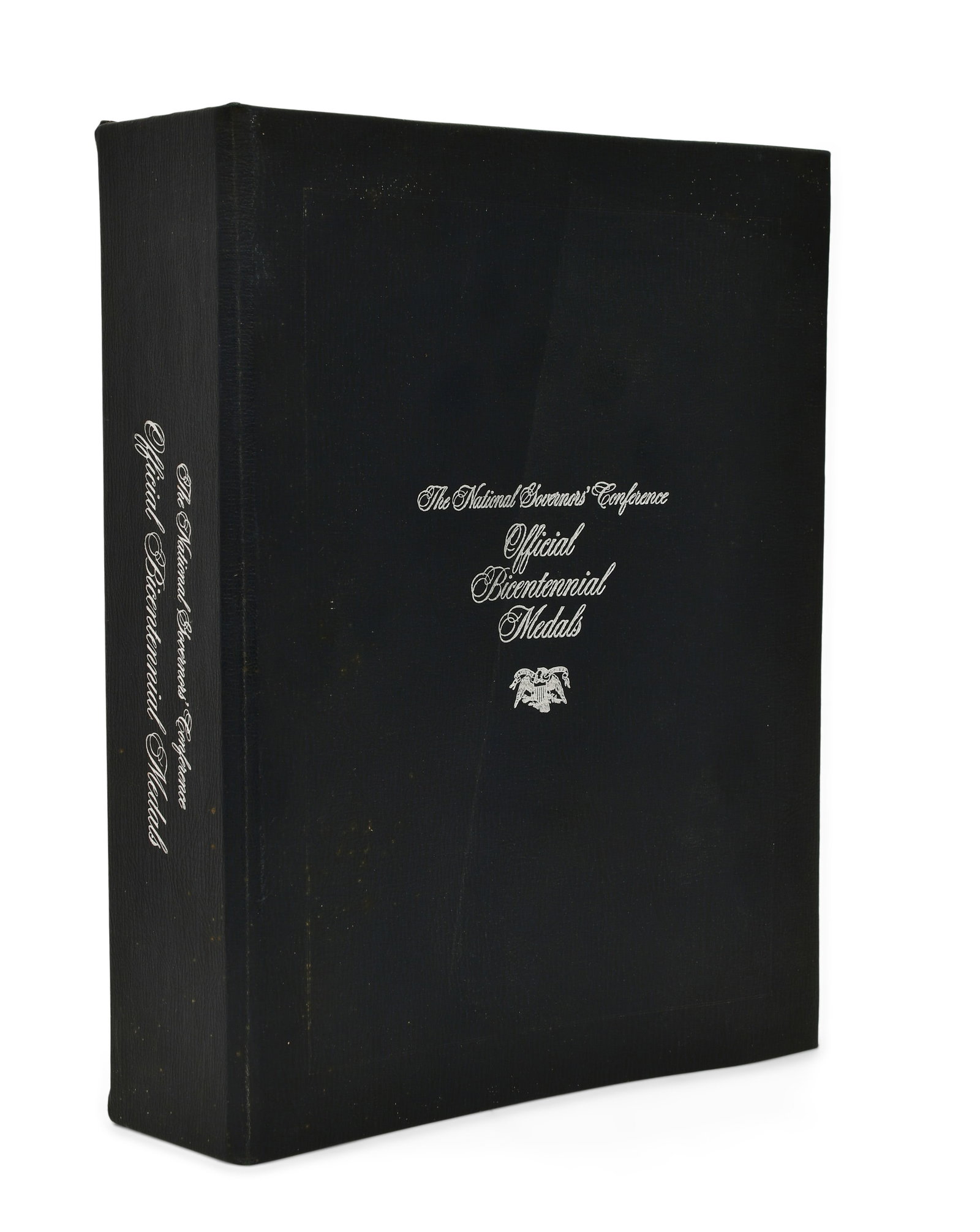 Album of 50 Silver Bicentennial Medallions: Album of Silver Bicentennial Medallions 13 1/2 x 10 1/2 inches 50 medallions Other Notes: Fontaine's Auction Gallery can arrange shipping for this item (USA only).