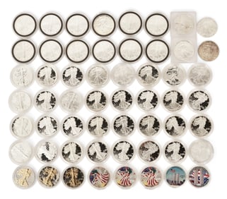 Lot of 56 Walking Liberty Silver Coins