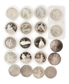 Lot of 20 American Silver Dollars