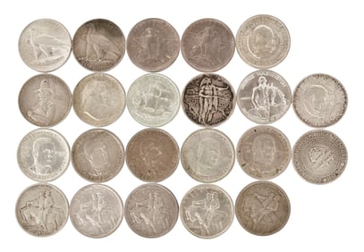 Lot of 22 American Silver Half Dollars