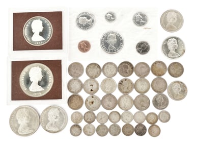 Lot of 47 Canadian Coins