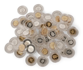 Lot of 63 American Silver Dimes & Coins