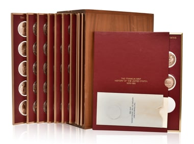 Album of Franklin Mint Bronze Medallions