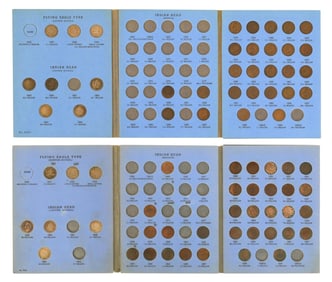 Two Partial Indian Head Cents Books