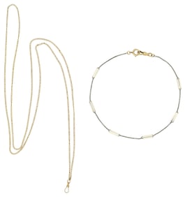 Two 14K Gold Watch Chains