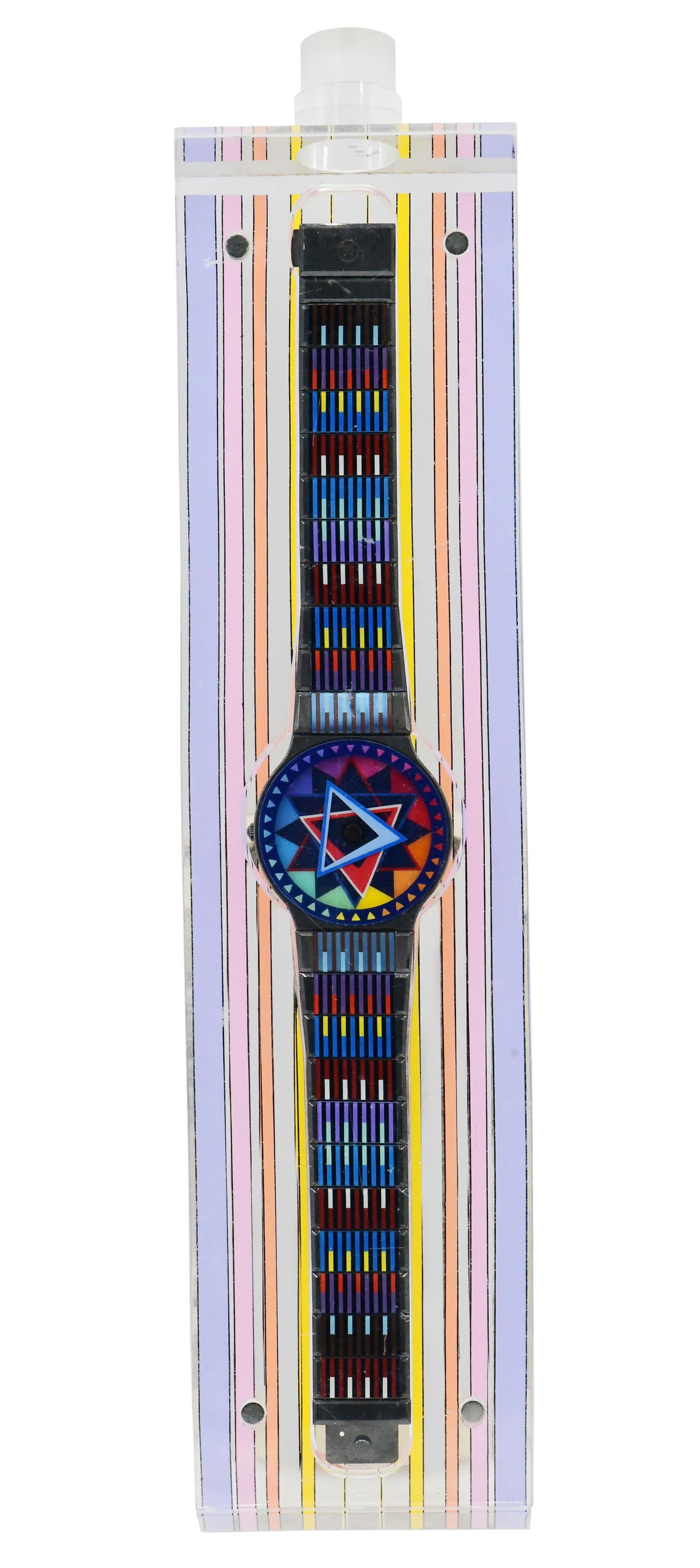 Movado Watch Co., Yaacov Agam (Israeli, b. 1928), "Love Star" Wristwatch (1 of 2)