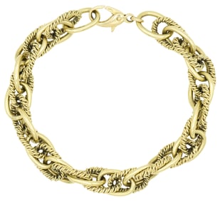 18K Yellow Gold Link Bracelet