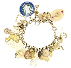 Yellow Gold Charm Bracelet