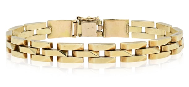 14K Yellow Gold Italian Link Bracelet