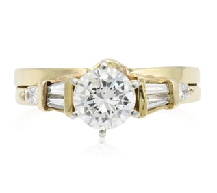 14K Yellow Gold & 1.54 Carat Diamond Ring