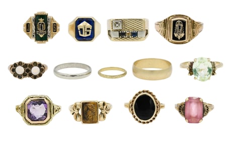 Group of 10K Gold Rings