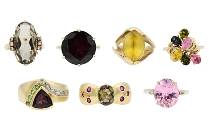 Group of Yellow Gold Rings