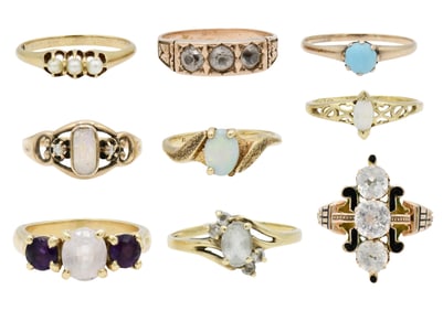 Group of Yellow Gold Rings