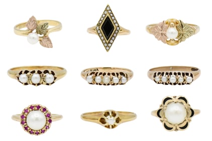 Group of Yellow Gold Rings