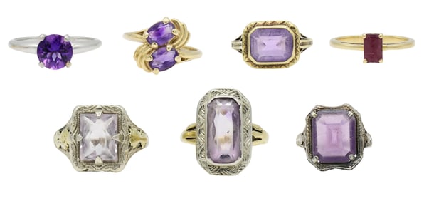 Group of 14K Gold Rings