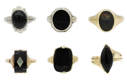 Group of 10K Yellow Gold Rings