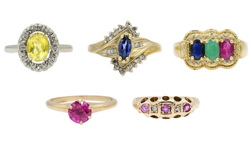 Group of 10K Gold Rings