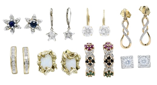 Eight Pairs of Earrings