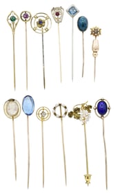 Group of 10K Gold Stick Pins