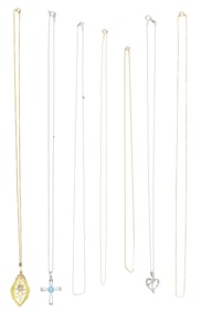 Group of 10K Gold Necklaces